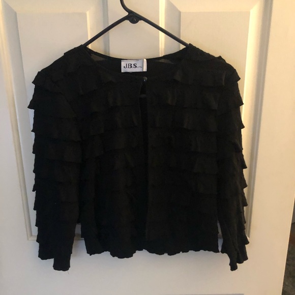 Tops - Black bolero throw over